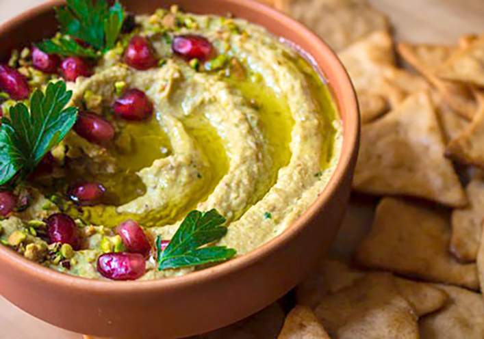 Hummus de pistacho